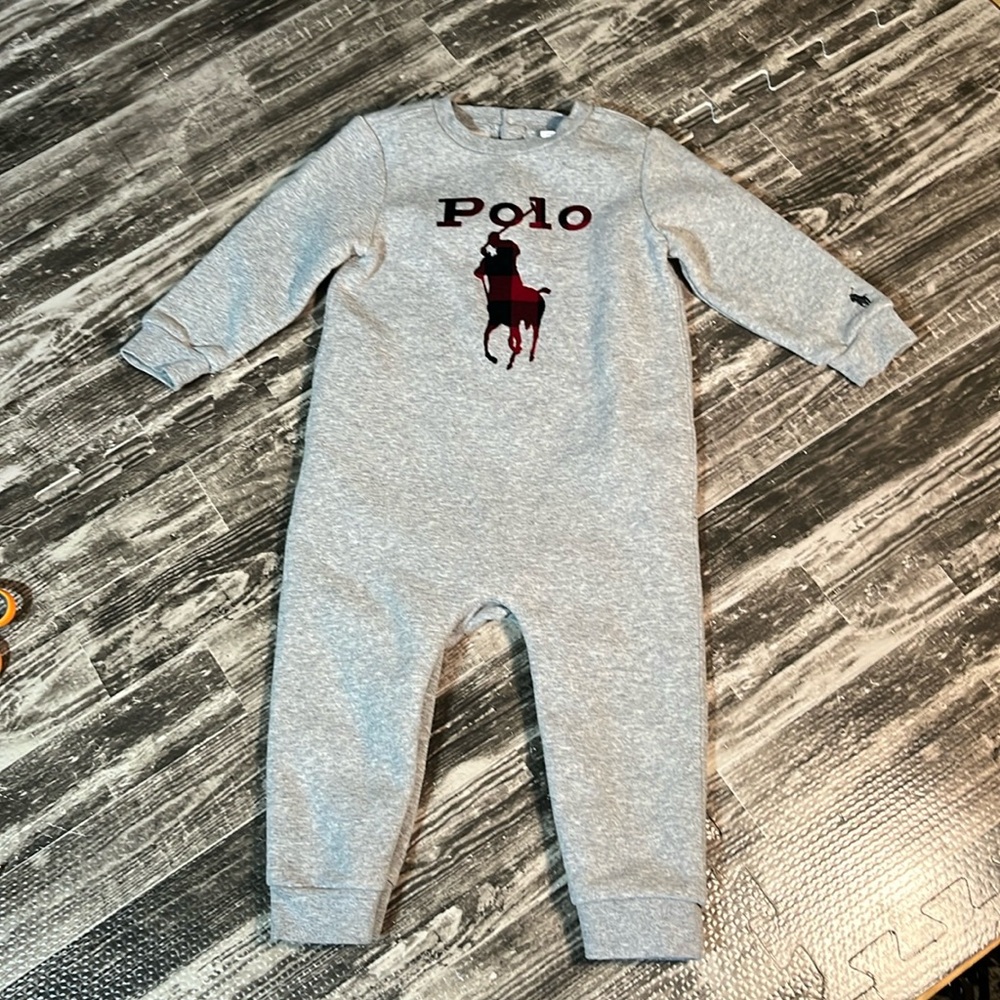 Polo Ralph Lauren Buffalo Check Big Pony Fleece Coverall
